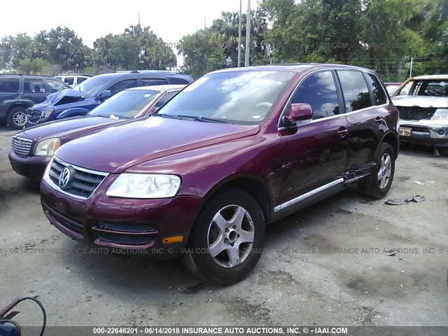 WVGZG77L26D036460 - 2006 VOLKSWAGEN TOUAREG 3.2 RED photo 2