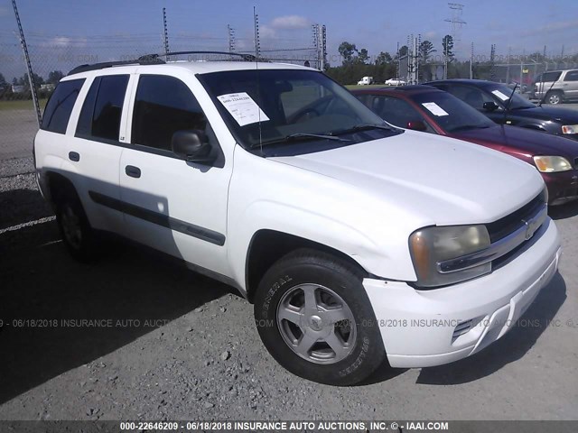 1GNDT13S632198501 - 2003 CHEVROLET TRAILBLAZER  WHITE photo 1