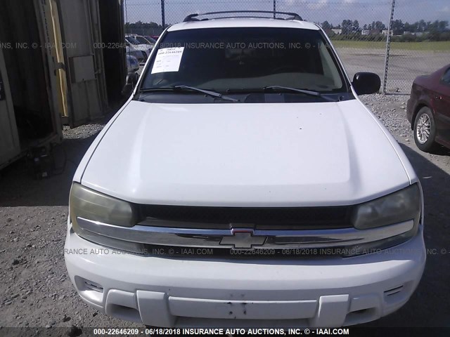 1GNDT13S632198501 - 2003 CHEVROLET TRAILBLAZER  WHITE photo 6