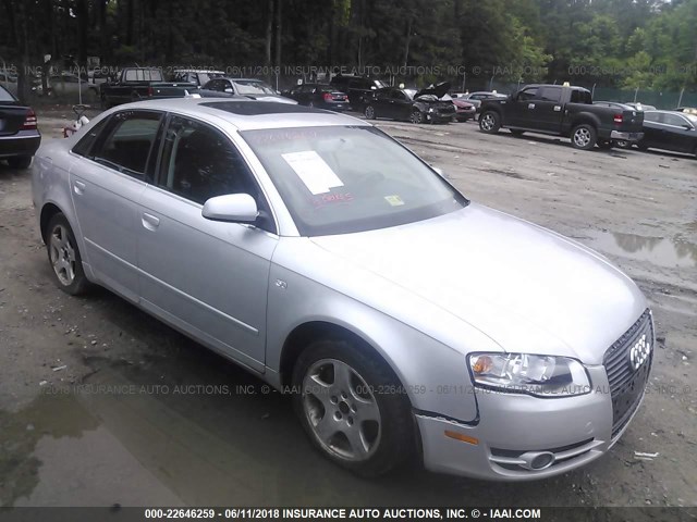 WAUDF78E16A100312 - 2006 AUDI A4 2.0T QUATTRO GRAY photo 1