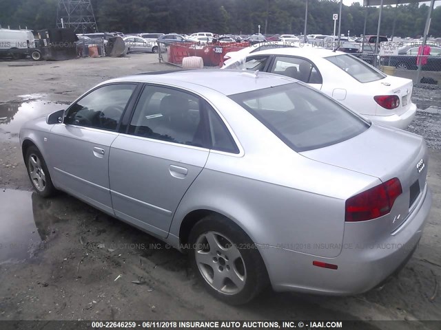 WAUDF78E16A100312 - 2006 AUDI A4 2.0T QUATTRO GRAY photo 3