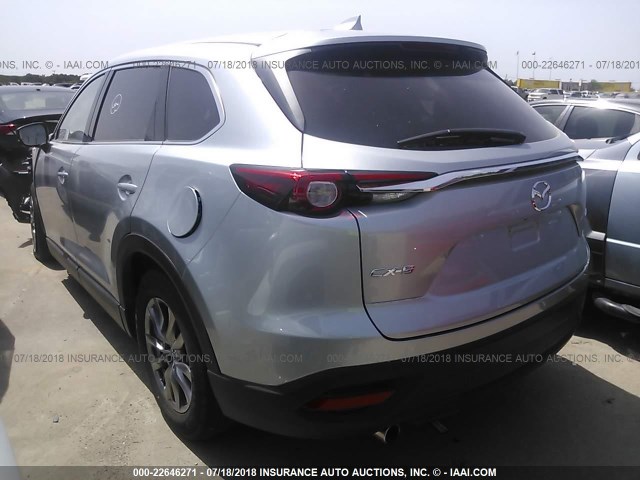 JM3TCACY2J0224245 - 2018 MAZDA CX-9 TOURING SILVER photo 3