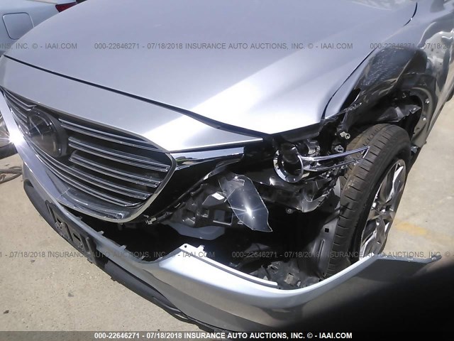 JM3TCACY2J0224245 - 2018 MAZDA CX-9 TOURING SILVER photo 6