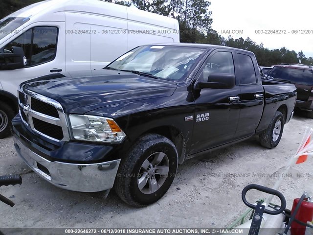 1C6RR6GT0JS104811 - 2018 RAM 1500 SLT BLACK photo 2