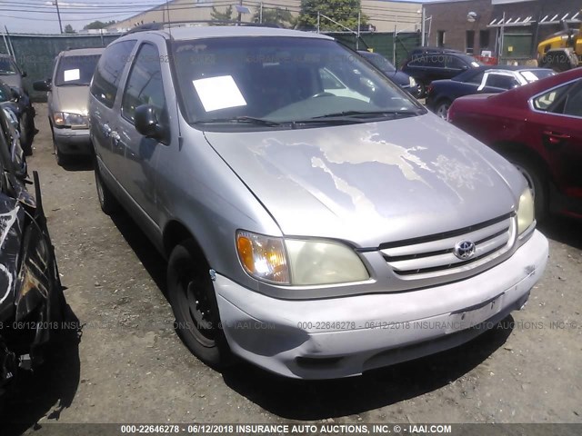 4T3ZF13CX2U440064 - 2002 TOYOTA SIENNA LE/XLE BEIGE photo 1