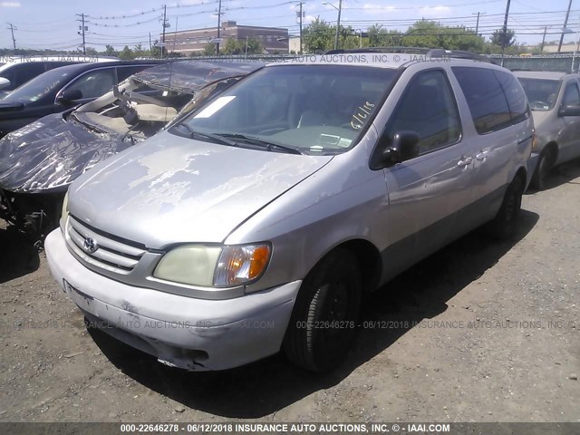 4T3ZF13CX2U440064 - 2002 TOYOTA SIENNA LE/XLE BEIGE photo 2