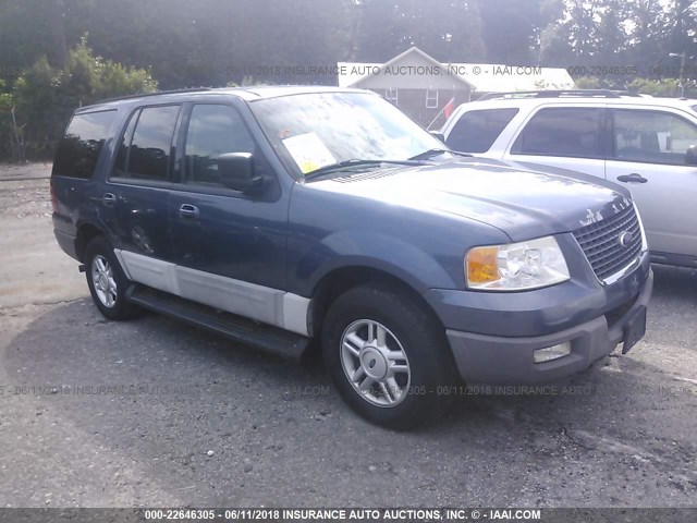 1FMFU16L93LC15154 - 2003 FORD EXPEDITION XLT BLUE photo 1
