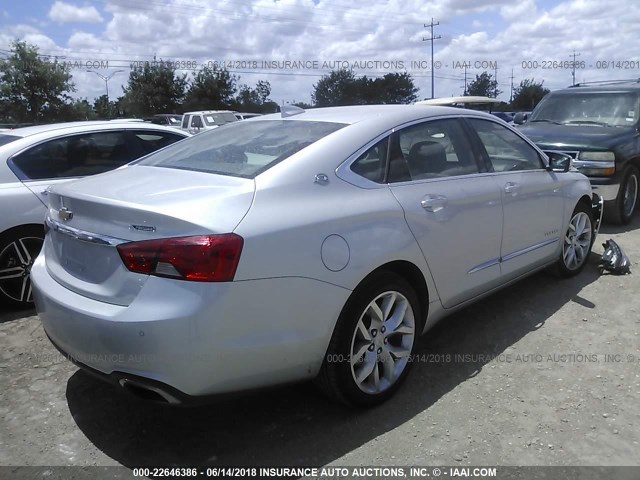 1G1125S32JU113714 - 2018 CHEVROLET IMPALA PREMIER SILVER photo 4