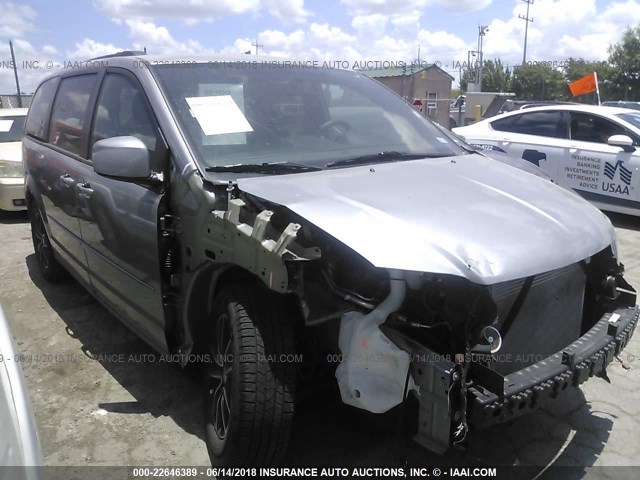 2C4RDGEG4HR862455 - 2017 DODGE GRAND CARAVAN GT SILVER photo 1