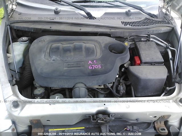 3GNDA23D77S553778 - 2007 CHEVROLET HHR LT SILVER photo 10