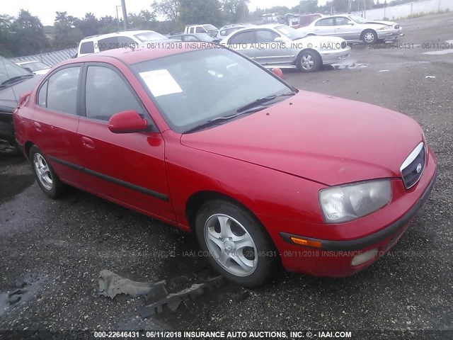 KMHDN45DX3U698938 - 2003 HYUNDAI ELANTRA GLS/GT RED photo 1