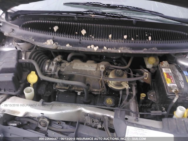 2C4GP54L44R617828 - 2004 CHRYSLER TOWN & COUNTRY TOURING GRAY photo 10