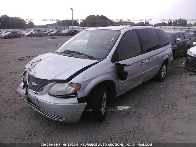 2C4GP54L44R617828 - 2004 CHRYSLER TOWN & COUNTRY TOURING GRAY photo 2