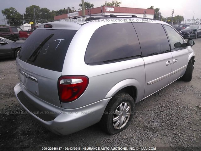 2C4GP54L44R617828 - 2004 CHRYSLER TOWN & COUNTRY TOURING GRAY photo 4