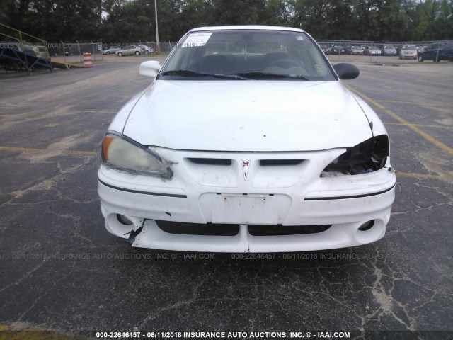 1G2NW52E62M611001 - 2002 PONTIAC GRAND AM GT WHITE photo 6