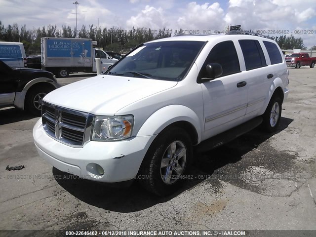 1D8HD58237F563630 - 2007 DODGE DURANGO LIMITED WHITE photo 2