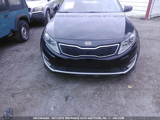 KNAGM4AD1B5002824 - 2011 KIA OPTIMA HYBRID BLACK photo 6