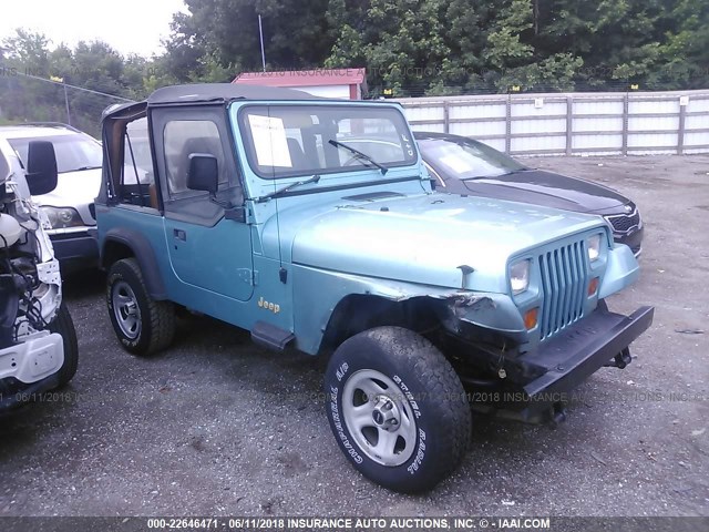 1J4FY19P4SP278638 - 1995 JEEP WRANGLER / YJ S/RIO GRANDE BLUE photo 1