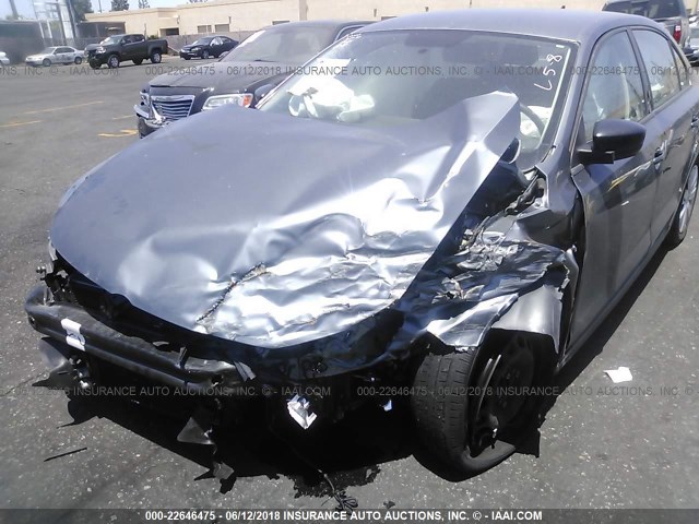 3VWLL7AJ0EM300854 - 2014 VOLKSWAGEN JETTA TDI GRAY photo 6