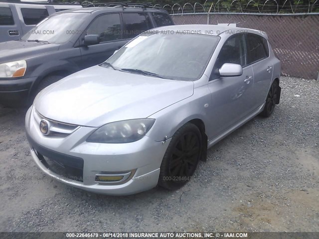 JM1BK34L771639568 - 2007 MAZDA SPEED 3 SILVER photo 2