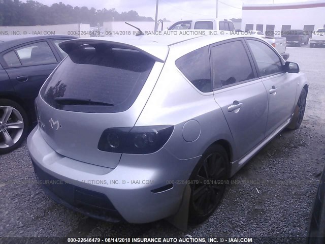 JM1BK34L771639568 - 2007 MAZDA SPEED 3 SILVER photo 4