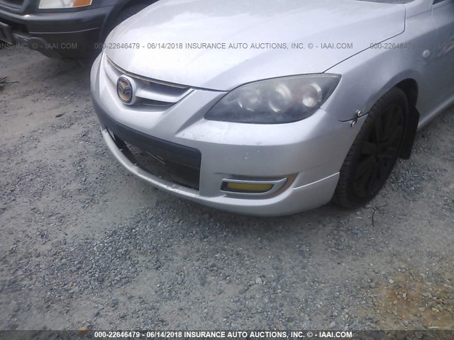 JM1BK34L771639568 - 2007 MAZDA SPEED 3 SILVER photo 6