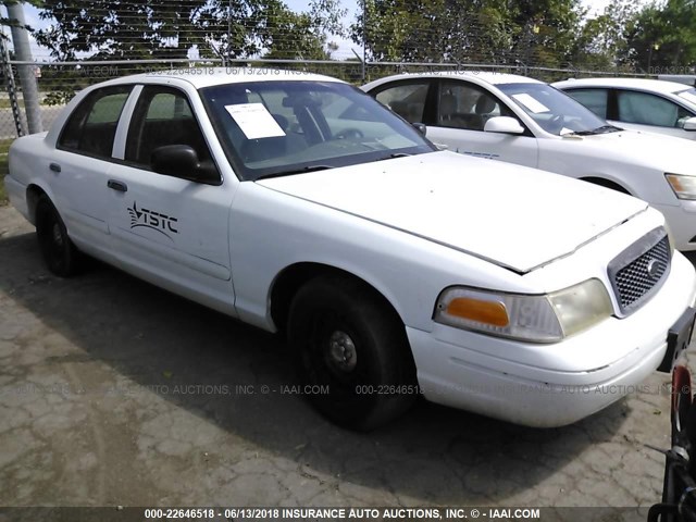 2FAFP71W42X154741 - 2002 FORD CROWN VICTORIA POLICE INTERCEPTOR WHITE photo 1