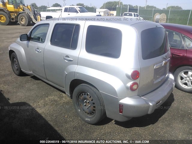 3GNDA13D97S550116 - 2007 CHEVROLET HHR LS SILVER photo 3