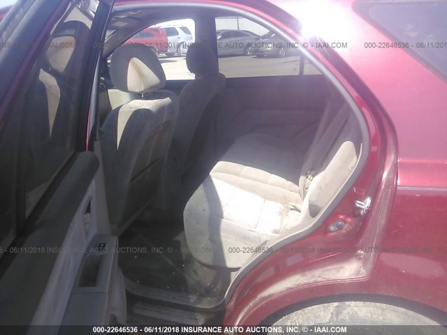 KNDJC735685792486 - 2008 KIA SORENTO EX/LX MAROON photo 8