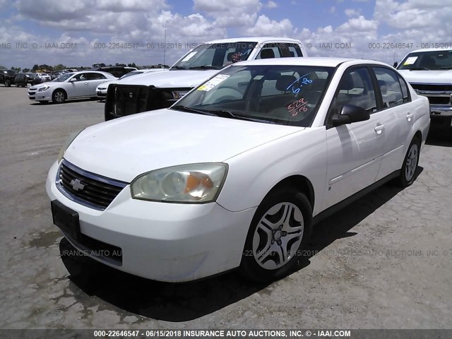 1G1ZS51886F196688 - 2006 CHEVROLET MALIBU LS 白色 照片 2