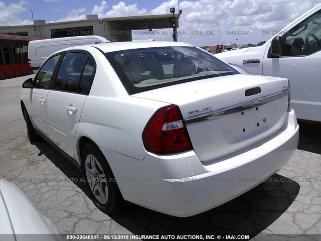 1G1ZS51886F196688 - 2006 CHEVROLET MALIBU LS 白色 照片 3