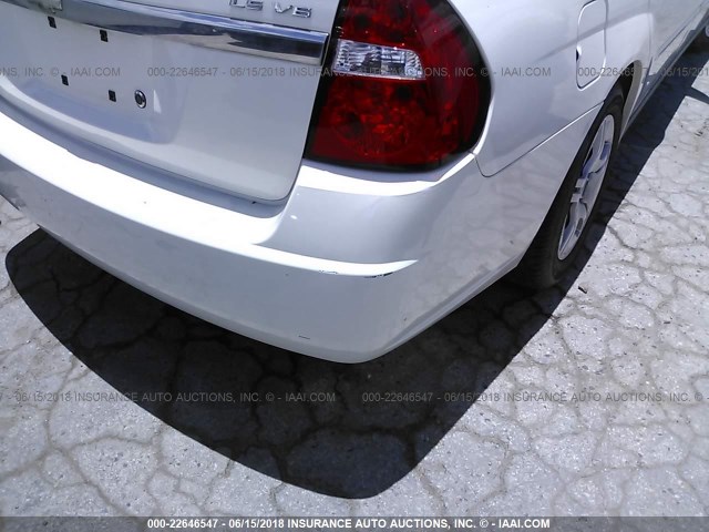 1G1ZS51886F196688 - 2006 CHEVROLET MALIBU LS 白色 照片 6