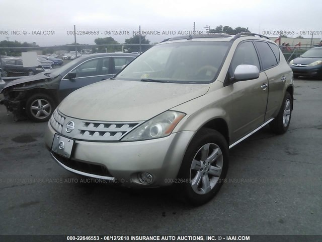 JN8AZ08W76W522458 - 2006 NISSAN MURANO SL/SE/S GOLD photo 6