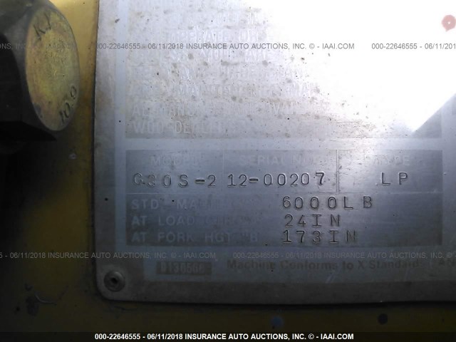 C30521200207 - 2002 DAEWOO FORKLIFT 黄色 照片 9