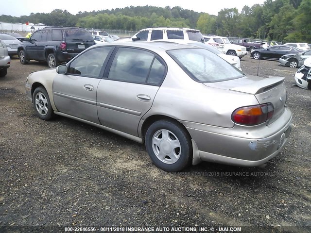 1G1NE52J2Y6136299 - 2000 CHEVROLET MALIBU LS 金色 照片 3