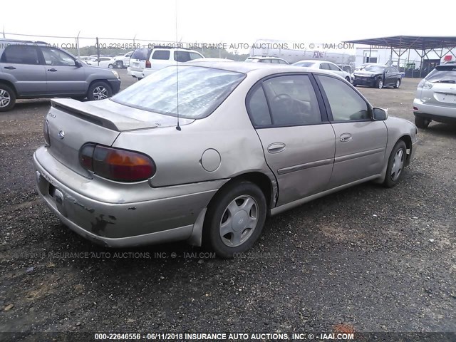 1G1NE52J2Y6136299 - 2000 CHEVROLET MALIBU LS 金色 照片 4