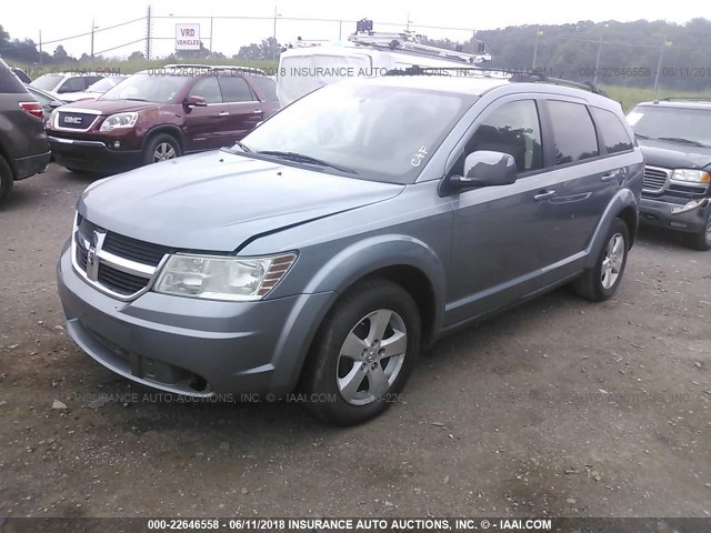 3D4GG57V09T590230 - 2009 DODGE JOURNEY SXT GRAY photo 2