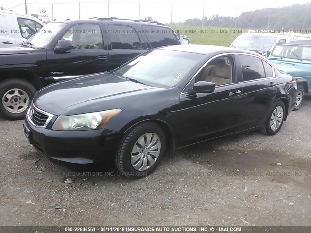 1HGCP2F36AA083792 - 2010 HONDA ACCORD LX 黑色 照片 2