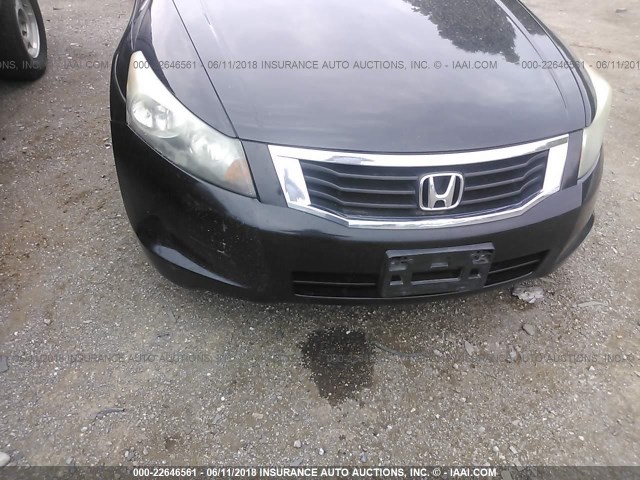 1HGCP2F36AA083792 - 2010 HONDA ACCORD LX 黑色 照片 6