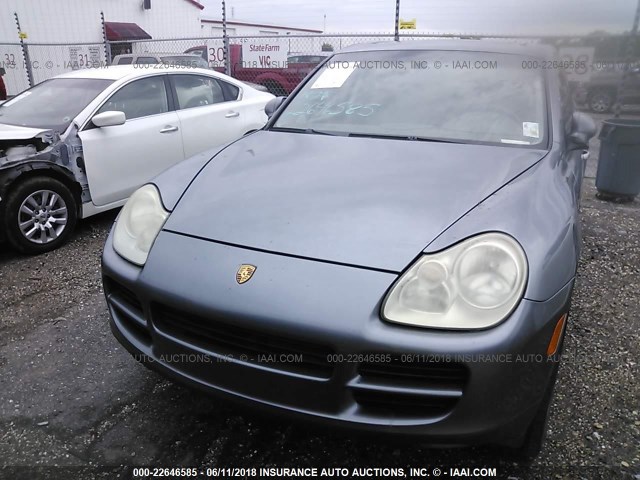 WP1AB29P34LA75577 - 2004 PORSCHE CAYENNE S GRAY photo 6