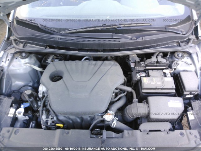 KMHCT5AEXHU359397 - 2017 HYUNDAI ACCENT SE GRAY photo 10