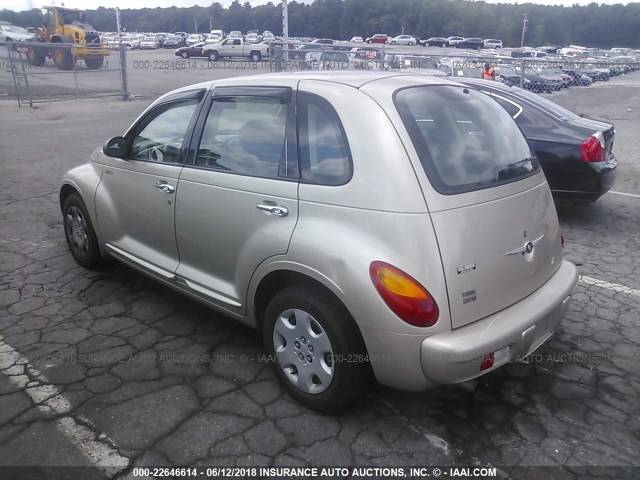 3C4FY58B75T595235 - 2005 CHRYSLER PT CRUISER TOURING Champagne photo 3