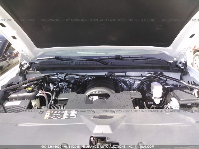 1GCRCREC5JZ182040 - 2018 CHEVROLET SILVERADO C1500 LT WHITE photo 10