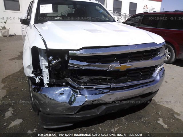 1GCRCREC5JZ182040 - 2018 CHEVROLET SILVERADO C1500 LT Weiß Foto 6