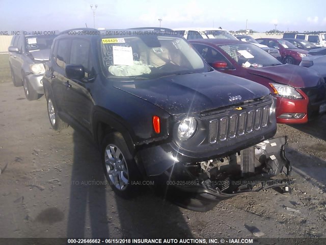 ZACCJABB9HPE61234 - 2017 JEEP RENEGADE LATITUDE BLACK photo 1