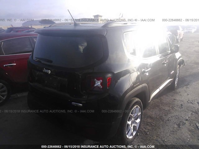 ZACCJABB9HPE61234 - 2017 JEEP RENEGADE LATITUDE BLACK photo 4