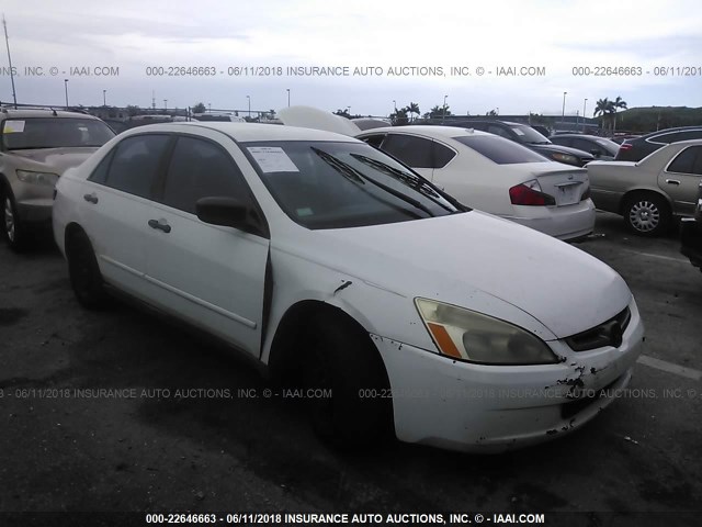 1HGCM56195A134054 - 2005 HONDA ACCORD DX WHITE photo 6