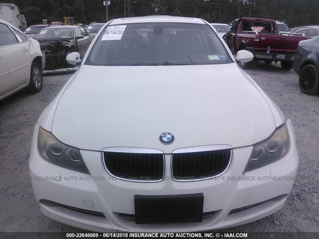 WBAVC93598K040776 - 2008 BMW 328 XI WHITE photo 6