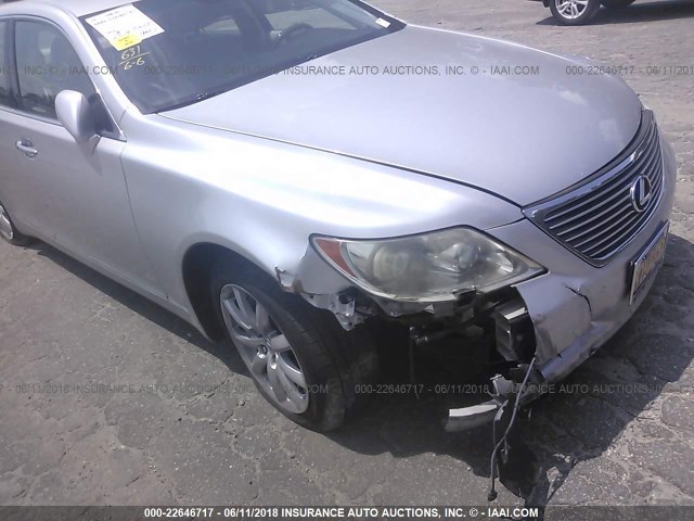 JTHBL46F175019333 - 2007 LEXUS LS 460 SILVER photo 6