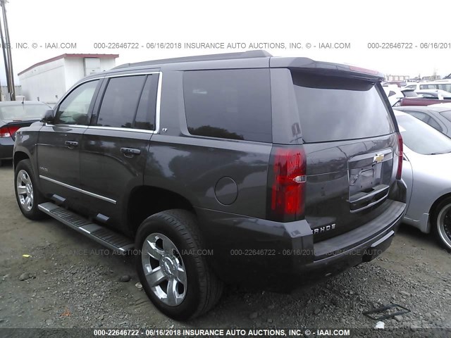 1GNSCBKC4HR232134 - 2017 CHEVROLET TAHOE C1500 LT GRAY photo 3